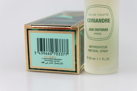 Винтажные духи Jean Couturier Coriandre миниатюра, Edt, 33 ml