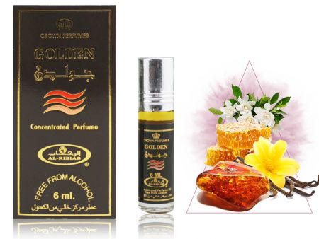 Al Rehab масляные духи Golden Perfume Oil, 6 ml (Женский)