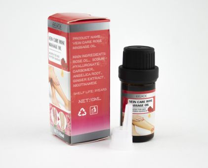 Массажное масло от варикоза для ухода ногами  Eelhoe Vien Care Rose Massage Oil, 10 ml