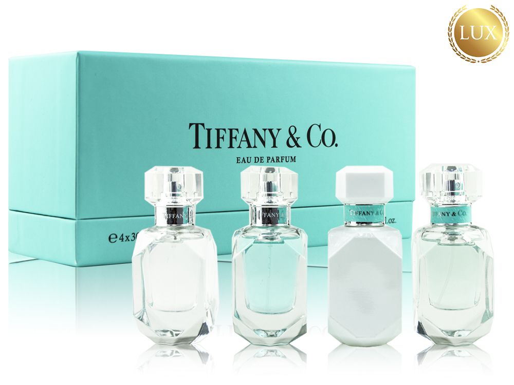 Набор тиффани. Набор парфюма Тиффани 4=30 мл. Tiffany & co Eau de Parfum набор. Тиффани духи набор из 4. Набор духов Tiffany & co 3в1.