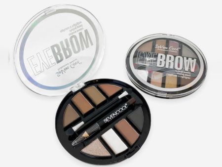 Палетка теней для бровей и глаз Seven Cool EyeBrow, 6 г, тон 02