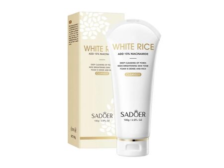 Пенка для умывания с Рисом Sadoer White Rice Cleanser, 100 г