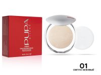 Пудра Pupa Milano Luminys, 9 г, тон 01 светло-бежевый