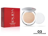 Пудра Pupa Milano Luminys, 9 г, тон 03 бежево-персиковый