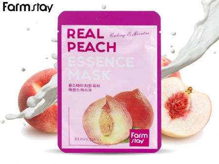 Смягчающая тканевая маска с Персиком FarmStay Real Peach Essence Mask, 23 ml Смягчающая тканевая маска с Персиком FarmStay Real Peach Essence Mask, 23 ml