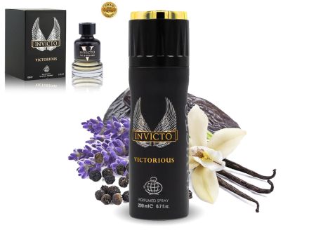 Спрей-парфюм для мужчин Fragrance World Invicto Victorious Elixir, 200 ml