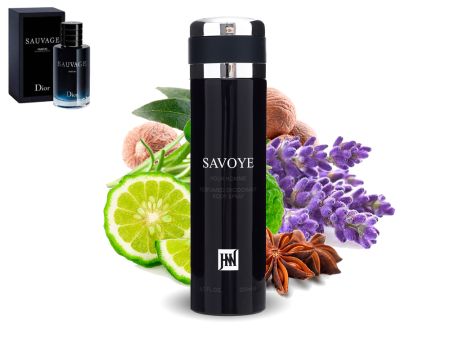 Спрей-парфюм для мужчин Jackwins Savoye, 200 ml