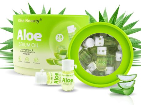 Сыворотка-масло для лица в Ампулах с Алое Kiss Beauty Aloe Serum Oil, 30х2 ml