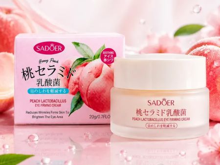 Укрепляющий крем для глаз с Персиком Sadoer Peach Lactobacillus, 20 г