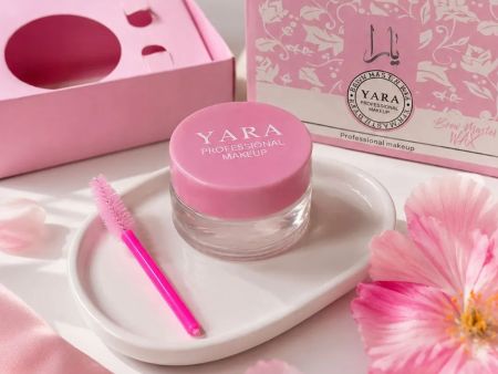 Воск для укладки бровей YARA Brow Master Wax, прозрачный, сильная фиксация, с щеточкой, 20 г